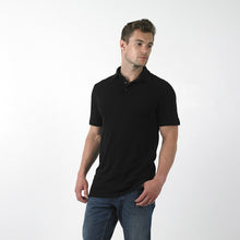PIQUE POLO SHIRT - BLACK