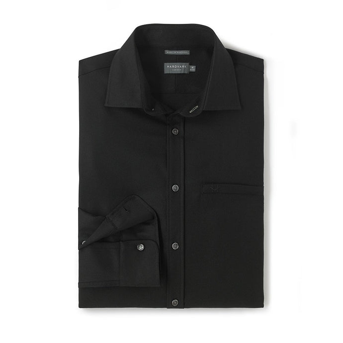 THE VOYAGER SHIRT - BLACK TWILL