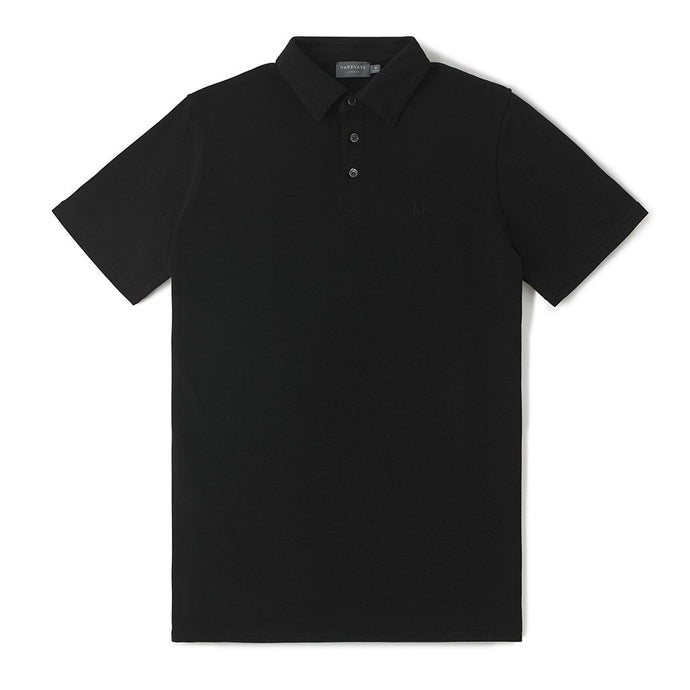 PIQUE POLO SHIRT - BLACK