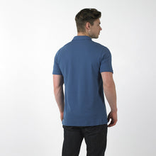 PIQUE POLO SHIRT - DENIM BLUE