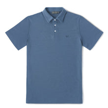 PIQUE POLO SHIRT - DENIM BLUE