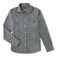 THE VOYAGER SHIRT - NAVY BLUE GINGHAM