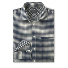 THE VOYAGER SHIRT - NAVY BLUE GINGHAM