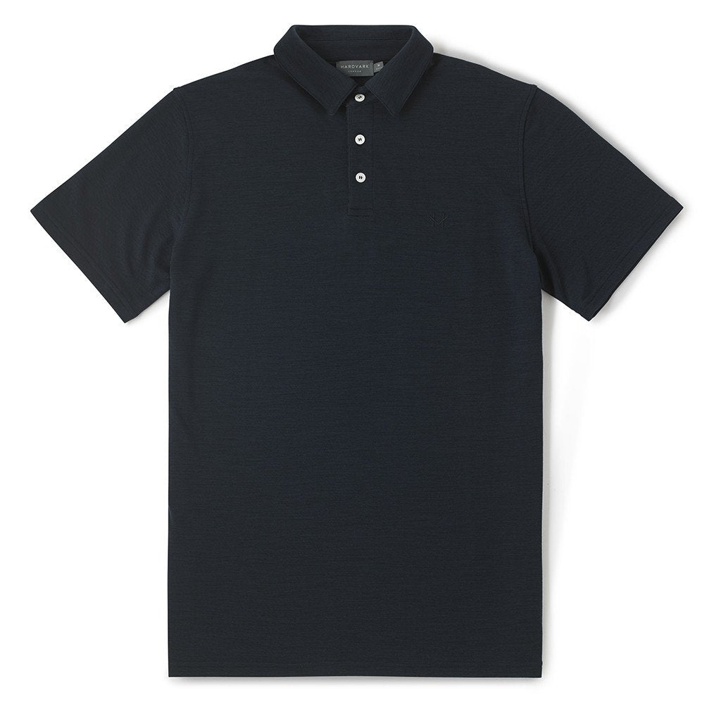 PIQUE POLO SHIRT - NAVY