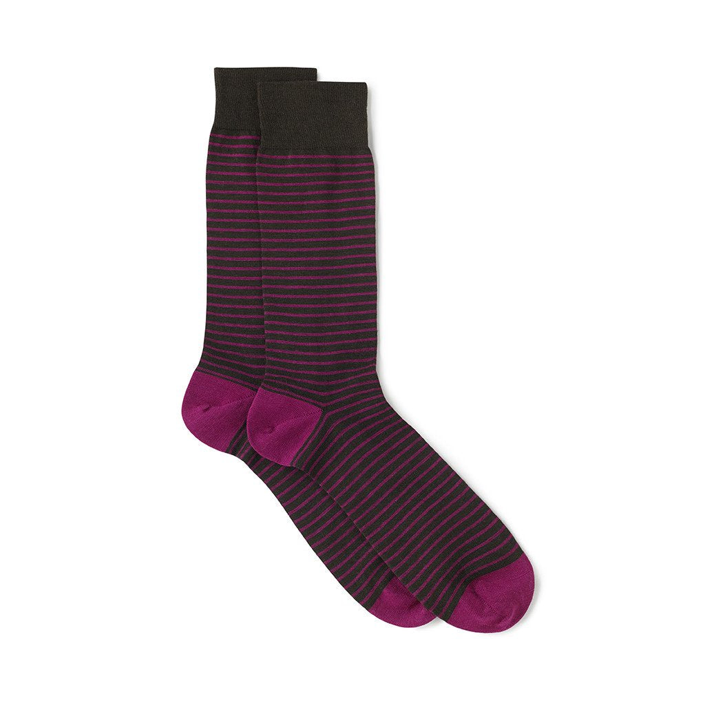 THE PORTLAND SOCK - RASPBERRY CHOCOLATE